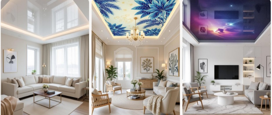 Glänzende Spanndecken preise.